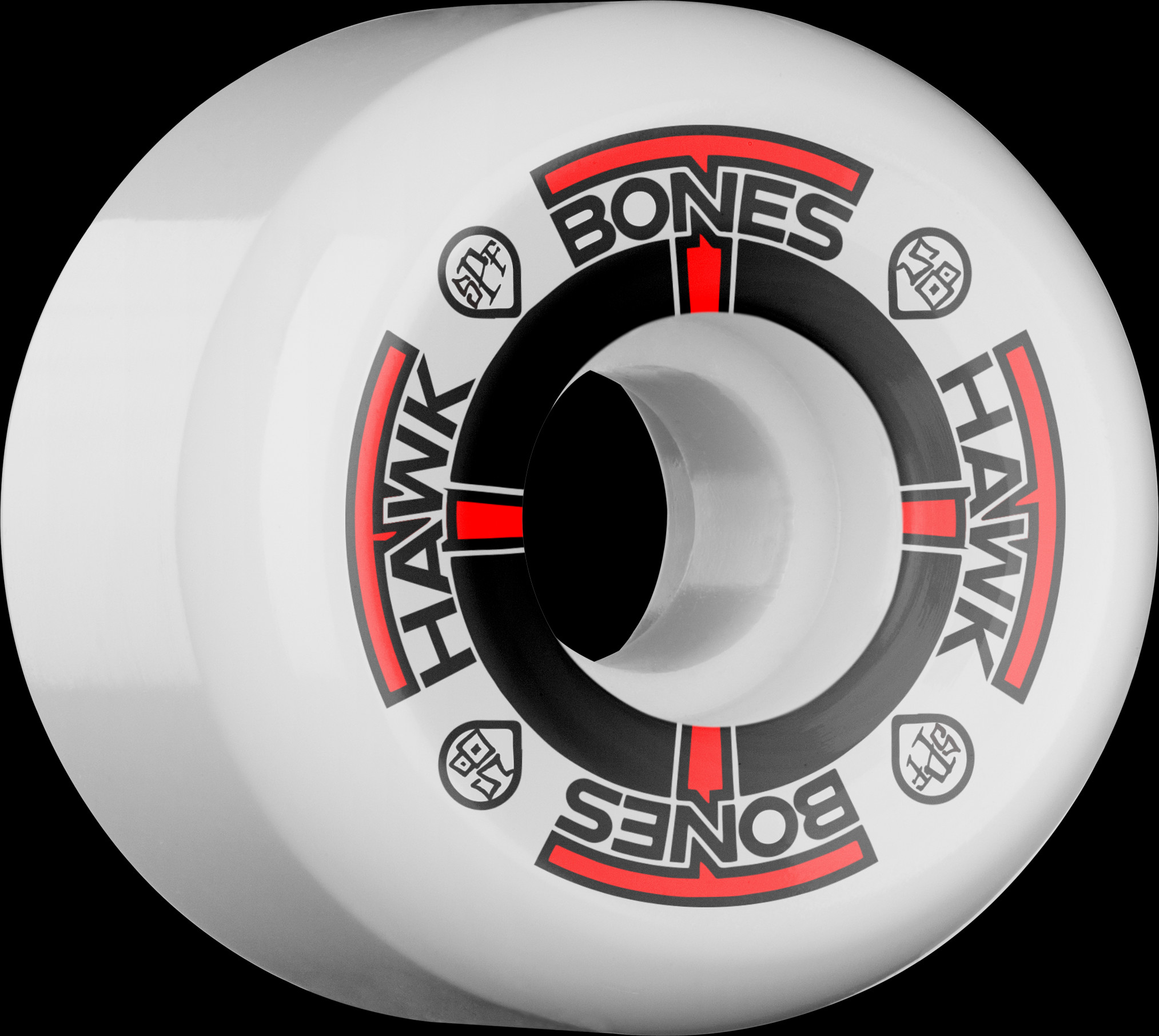 BONES WHEELS SPF Pro Hawk T-Bone 58x33 P5 Skateboard Wheels 84B