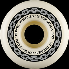 BONES WHEELS X-Formula Skateboard Wheels XF 54 V7 DOUBLE LOCKS X97 4PK