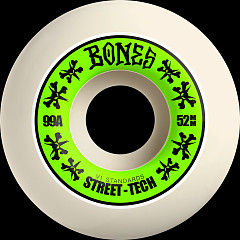 BONES WHEELS STF Skateboard Wheel STREET TECH FORMULA 52 V1 STANDARDS 99A 4PK
