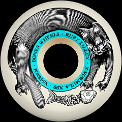 BONES WHEELS X-Formula Skateboard Wheels Lilley Blk Cat 56mm V5