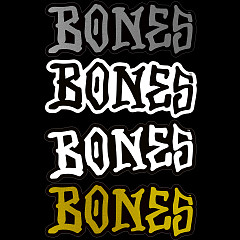 BONES WHEELS 3" Assorted Stickers 20 Pk.
