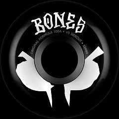 BONES WHEELS OG Formula Skateboard Wheels ORIGINAL FORMULA 52 V5 SIDECUTS 100A BLK