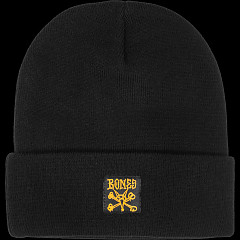 BONES WHEELS Beanie Vato Noir Fold Blk
