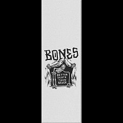 BONES WHEELS Better Sk8 Than Never Grip Tape Sheet - 10.5 x 33 Clear