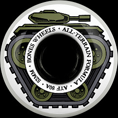 BONES WHEELS ATF Skateboard Wheels ALL TANK 52 BONES ALL TERRAIN FORMULA 80A 4PK
