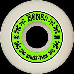 BONES WHEELS STF Skateboard Wheels STREET TECH FORMULA 50 V3 SLIMS 99A 4PK