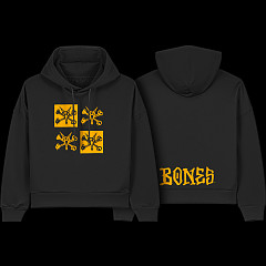 BONES WHEELS Woman's Vato Noir Hooded Sweatshirt Black