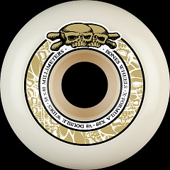 BONES WHEELS X-Formula Skateboard Wheels Double Wides V8 56mm X99 4PK White