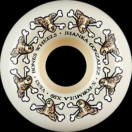 BONES WHEELS X-Formula Skateboard Wheels Jhanka Vato Dog 53