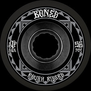 BONES WHEELS ATF Rough Rider Skateboard Wheels Runners 56mm 80a 4pk Black