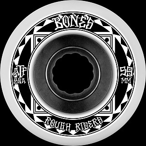 BONES WHEELS ATF Rough Rider Skateboard Wheels Runners 59mm 80a 4pk White