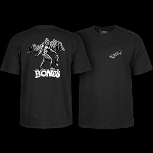 BONES WHEELS Heritage Big B T-Shirt Black