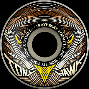 BONES WHEELS PRO SPF Skateboard Wheels Hawk Night Hawk 60mm Sidecuts 84B 4pk