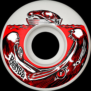 BONES WHEELS STF Skateboard Wheels SALMON DINNER - 54mm V3 Slims 103A 4pk White