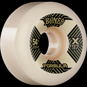 BONES WHEELS X-Formula Skateboard Wheels BONES Xcell 54mm V6 Wide-Cut 97A 4pk