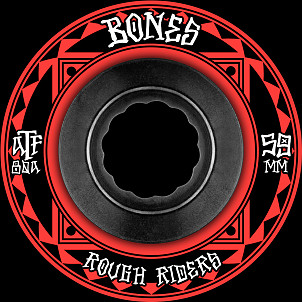 BONES WHEELS ATF Rough Rider Skateboard Wheels Runners 59mm 80a 4pk Red