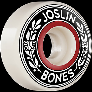 BONES WHEELS PRO STF Skateboard Wheels Joslin Emblem 54mm V1 Standard 103A 4pk