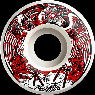 BONES WHEELS STF Skateboard Wheels PEG-LEG-ASUS - 53mm V1 103A 4pk White