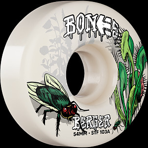 BONES WHEELS PRO STF Skateboard Wheels Berger Etnies Collab 54mm V3 Slims 103A 4pk
