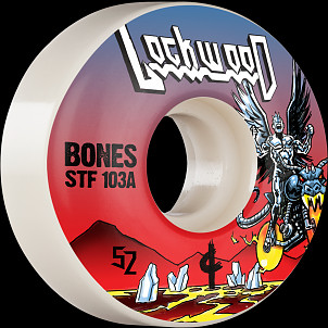 BONES WHEELS PRO STF Skateboard Wheels Lockwood Metal 52mm V3 Slims 103A 4pk