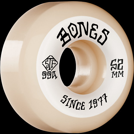 BONES WHEELS STF Skateboard Wheels Heritage Roots 52mm V5 Sidecut 