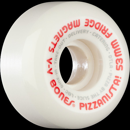 Bones Wheels Pizzanista Fridge Magnets V5 Skateboard Wheels 53mm 