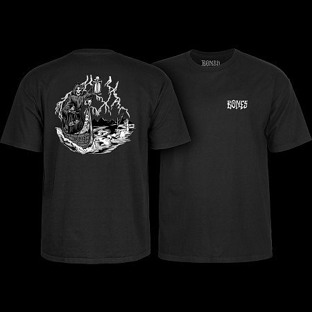 BONES WHEELS Reaper Crossing T-Shirt Black - BONES WHEELS