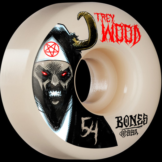 BONES WHEELS PRO STF Skateboard Wheels Wood Demon 54mm V1 Standard 99A 4pk