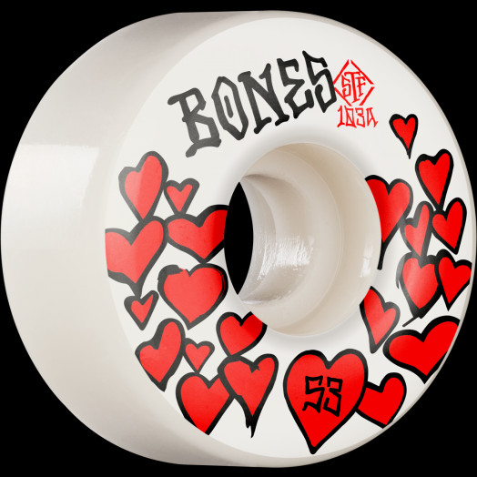 BONES WHEELS STF Skateboard Wheels Love 53mm V4 Wide 103A 4pk