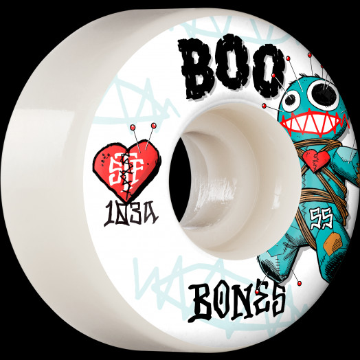 BONES WHEELS PRO STF Skateboard Wheels Boo Voodoo 55mm V4 Wide 
