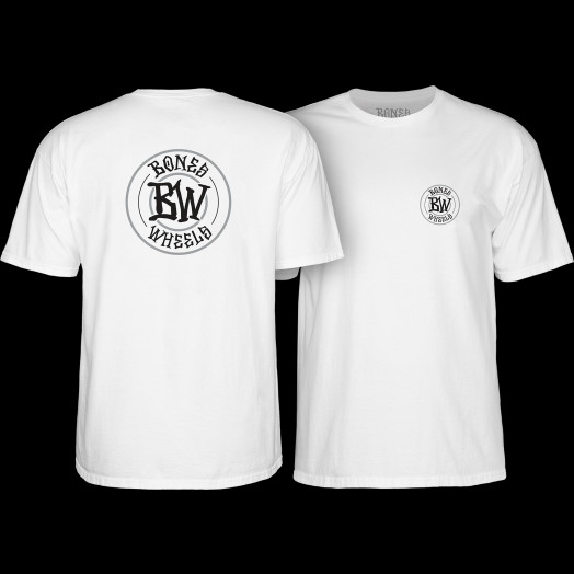 BONES WHEELS Branded T-shirt White