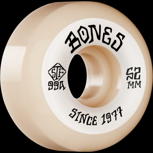 BONES WHEELS STF Skateboard Wheels Heritage Roots 52mm V5 Sidecut 99A 4pk