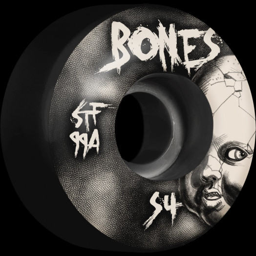 BONES WHEELS STF Skateboard Wheels Dollhouse 54mm V1 Standard 99A