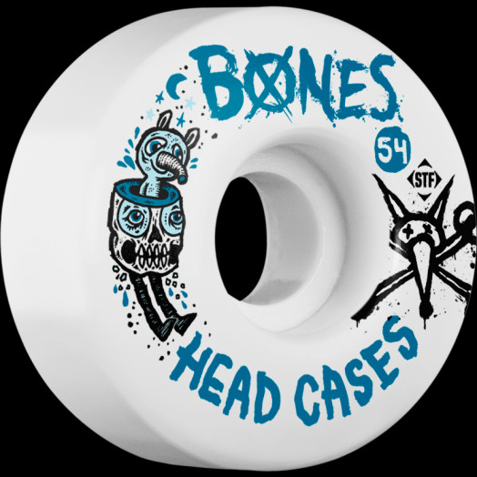 BONES WHEELS STF Head Case 54x32 V1 Skateboard Wheels 83B 4pk