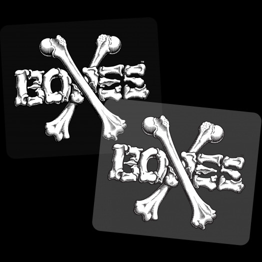BONES WHEELS Crossbones 5" Sticker 20pk
