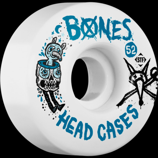 BONES WHEELS STF Head Case 52x30 V1 Skateboard Wheels 83B 4pk