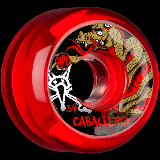 BONES WHEELS SPF Pro Caballero Dragon 54x31 P5 Skateboard Wheels 84B 4pk Clear Red