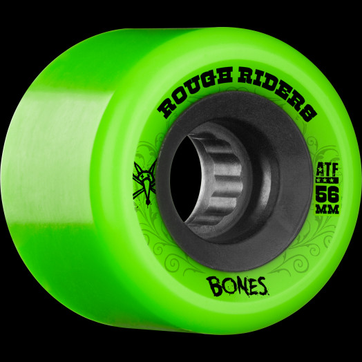 BONES WHEELS Rough Riders 56mm Green Wheel 4pk