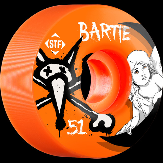 BONES WHEELS STF Pro Bartie Angel 51mm Orange Wheel 4pk
