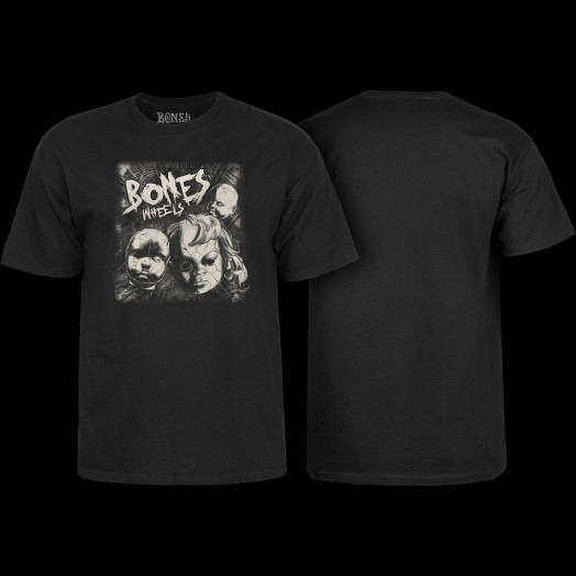 BONES WHEELS Dollhouse T-Shirt Black