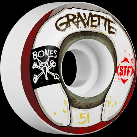 BONES WHEELS STF Pro Gravette Wasted Life 51mm 4pk