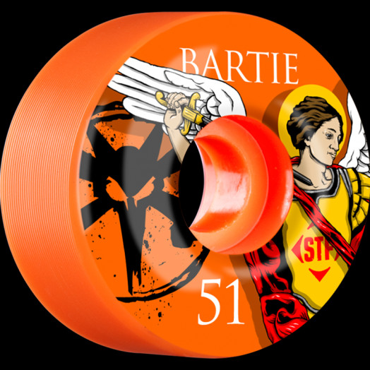BONES WHEELS STF Pro Bartie Saint 51mm wheels 4pk Orange