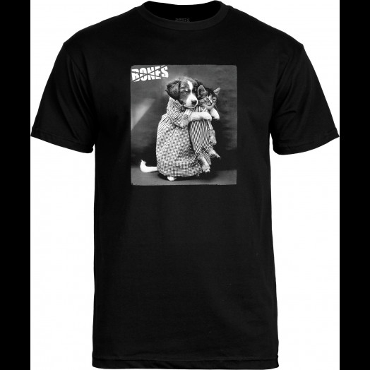 BONES WHEELS T-shirt Puppy Love Black