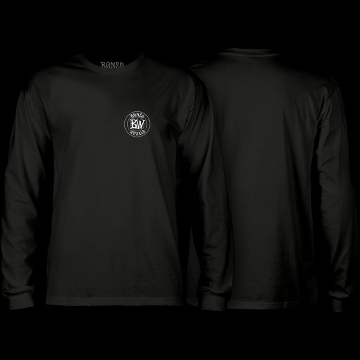 BONES WHEELS Branded L/S T-shirt Black