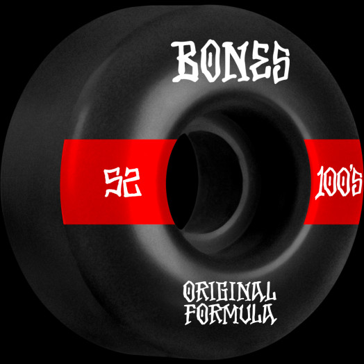 BONES Black OG 100s 11 V4-52mm Skateboard Wheels for sale online