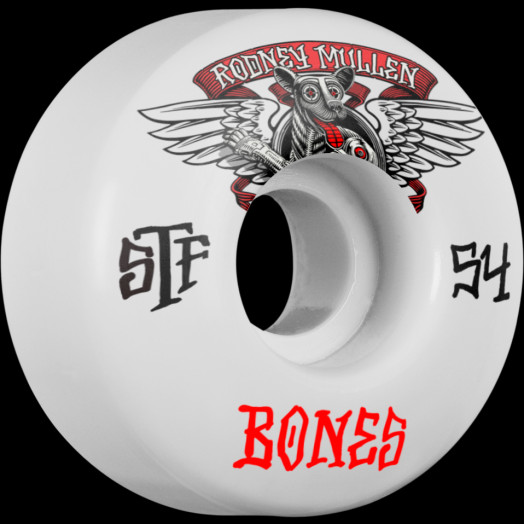 BONES WHEELS STF Pro Mullen Winged Mutt 54x32 V1 Skateboard Wheels 83B 4pk