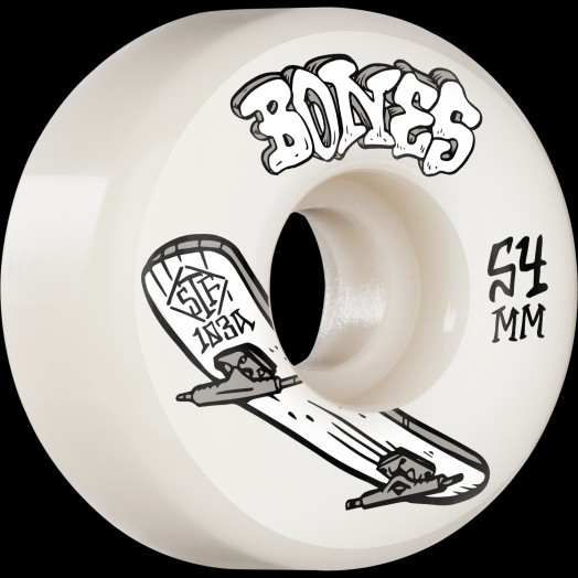 BONES WHEELS STF Skateboard Wheels Heritage Boneless 54mm V1 Standard 103A 4pk