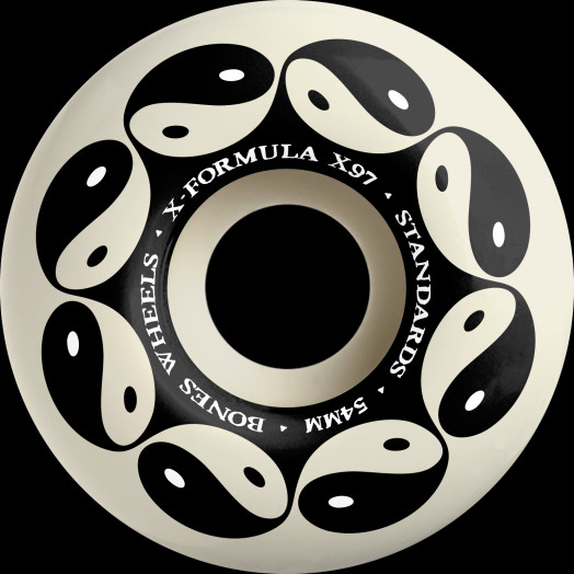 BONES WHEELS X-Formula Skateboard Wheels Yin Yang 54mm V1 Standard 97A 4pk