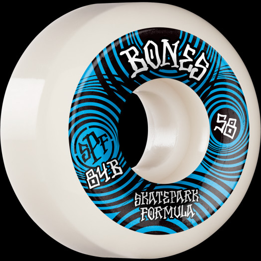 BONES WHEELS SPF Skateboard Wheels Ripples 58mm P5 Sidecut 84B 4pk White