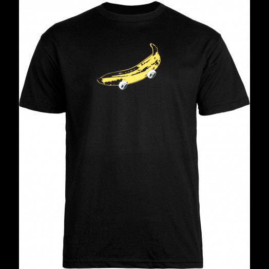 BONES WHEELS T-shirt Banana Black